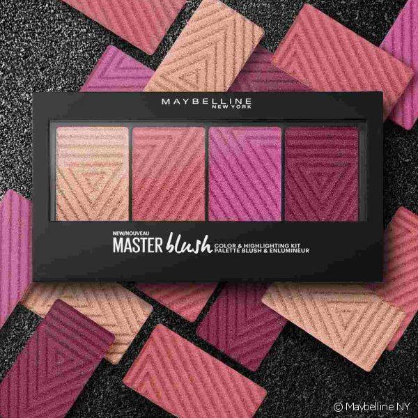 A paleta Master Blush, novidade de Maybelline NY no Brasil, tem 3 tons de blush rosados e 1 de iluminador ros? para uma make tend?ncia (Foto: Maybelline NY)